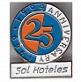 Sol Hoteles Sol Hoteles-25 Anniversary 1969-1994 Blue, White & Orange Spain  Metal. Uploaded by Granotius
